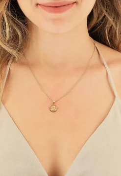 Engel Anhänger Gelbgold 750 Kreisform ausgeschnitten, 18x13mm