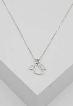 Engel Anhänger Weissgold 750 Diamant 0.0075ct. 13x15mm