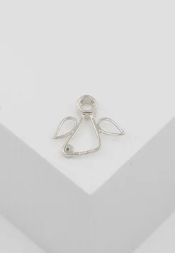 Engel Anhänger Weissgold 750 Diamant 0.0075ct. 13x15mm