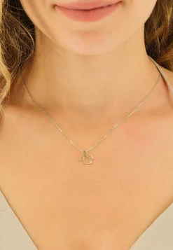 Engel Anhänger Weissgold 750 Diamant 0.0075ct. 13x15mm