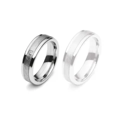 Freundschaftsring Edelstahl Zirkonia