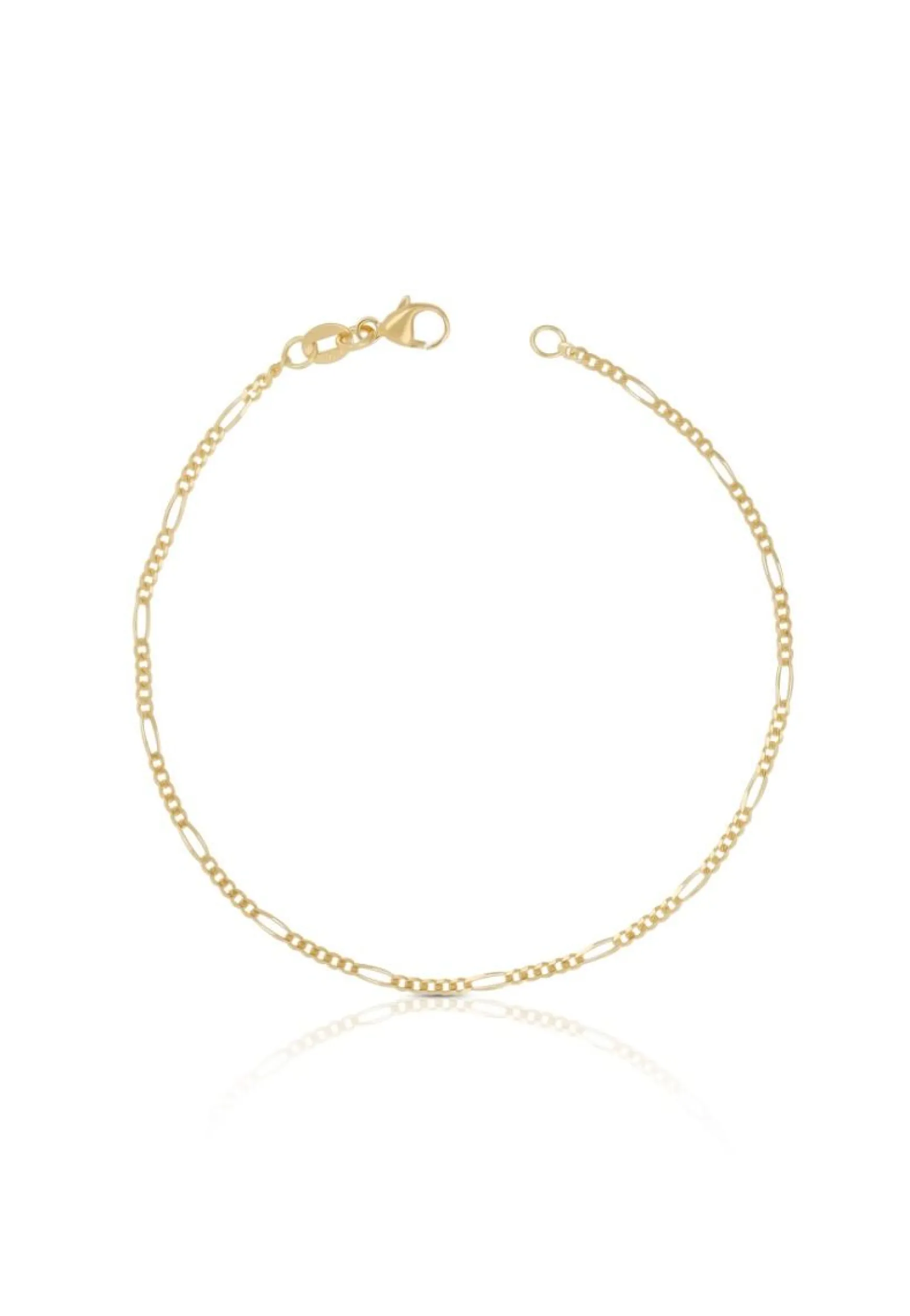 Fusskette Figaro Gelbgold 750, 24cm, 1.8mm