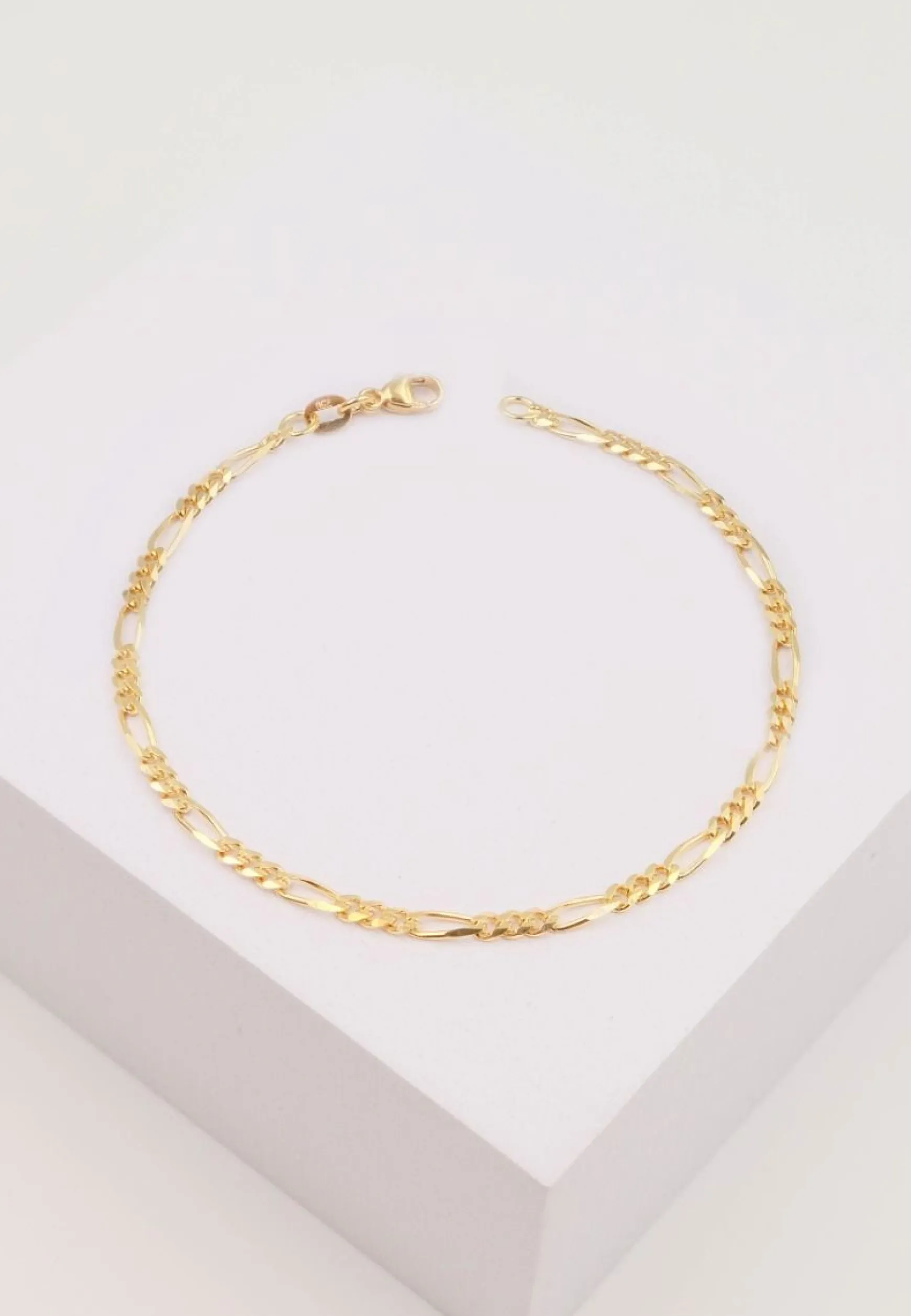Fusskette Figaro Gelbgold 750, 24cm, 2.9mm