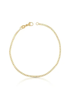 Fusskette Panzer Gelbgold 750, 24cm, 1.9mm