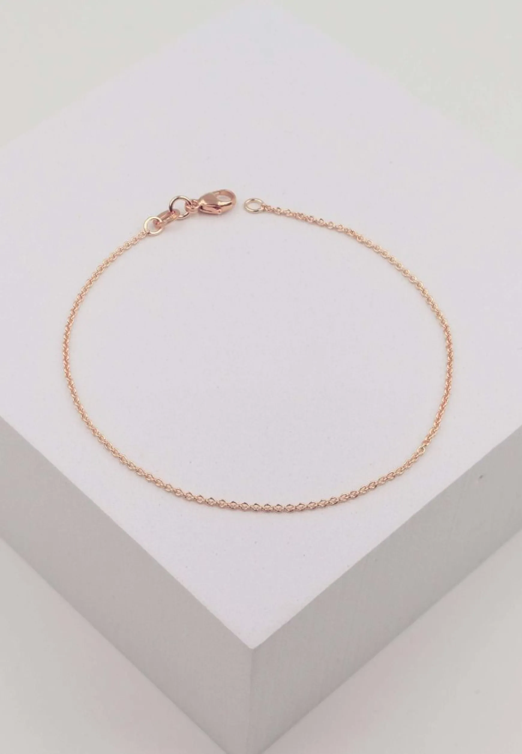 Fusskette Rundanker Rotgold 750, 24cm, 1.3mm