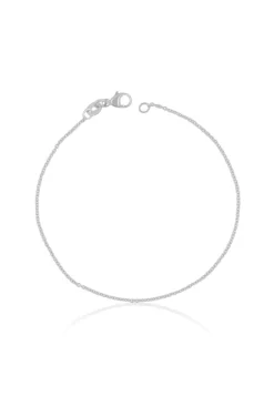 Fusskette Rundanker Weissgold 750, 24cm, 1.3mm