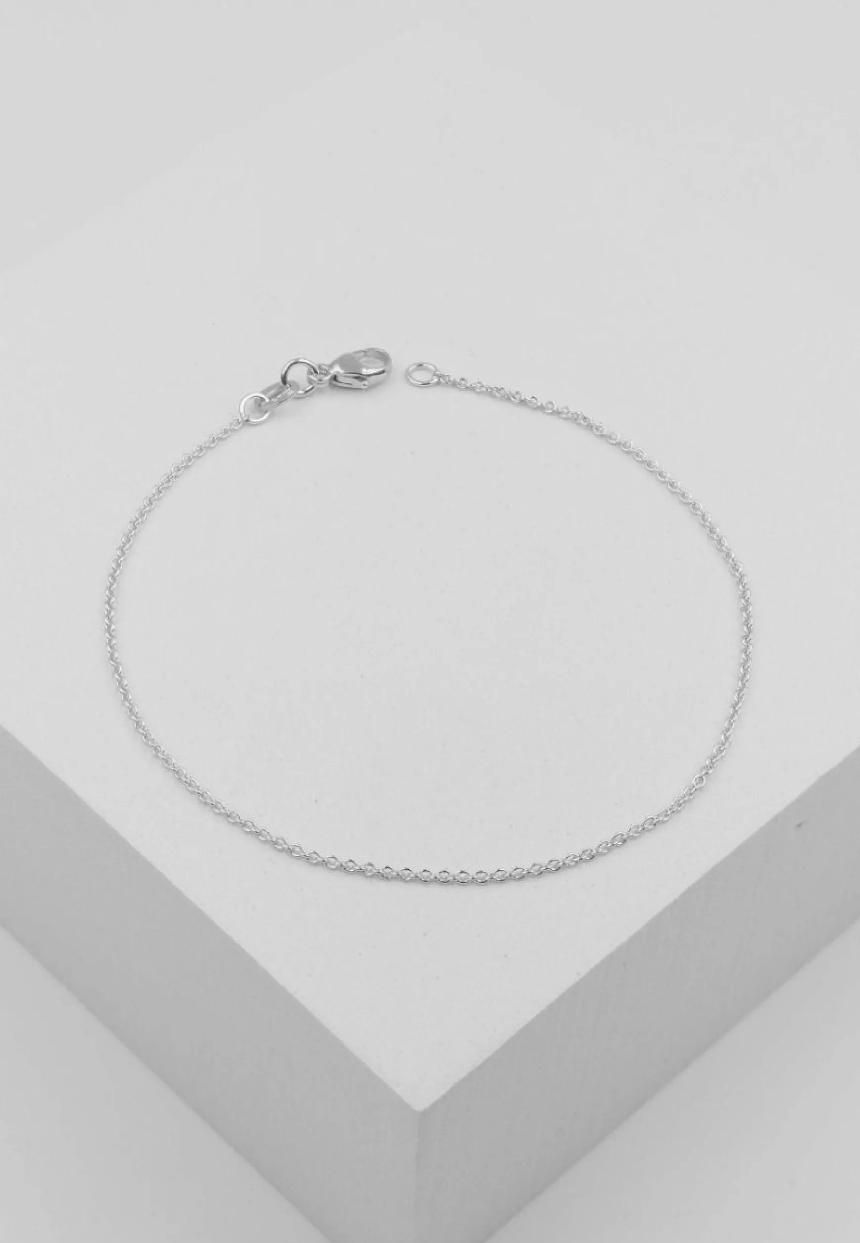 Fusskette Rundanker Weissgold 750, 24cm, 1.3mm