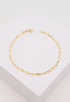 Fusskette Singapur Gelbgold 750, 24cm, 2.4mm