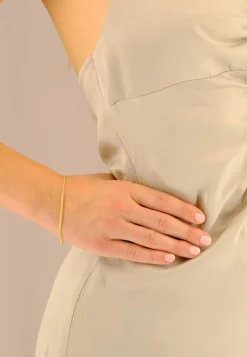 Fusskette Zopf Gelbgold 750, 24cm, 1.6mm