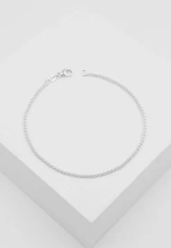 Fusskette Zopf Weissgold 750, 24cm, 1.6mm