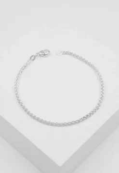 Fusskette Zopf Weissgold 750, 24cm, 2.5mm