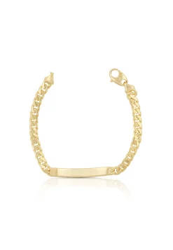 ID-Armband Panzer Gelbgold 750, 19cm, 6mm