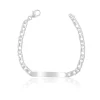 ID-Bracelet 8er-Kette Silber 925, 4.9mm, 19cm