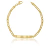 ID-Bracelet Fantasie Gelbgold 750, 4.2mm, 19cm