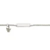 ID-Bracelet Figaro Silber 925 Schmetterling, 2.1mm, 14cm