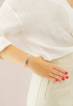 ID-Bracelet Figaro Silber 925, 7.6mm, 21cm