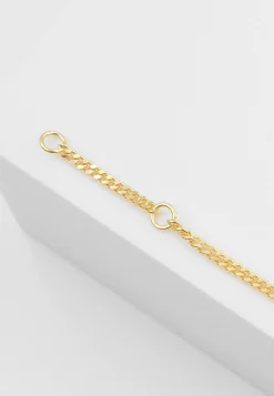 ID-Bracelet Panzer Gelbgold 750 Diamant 0.0075ct. 2.1mm, 14cm