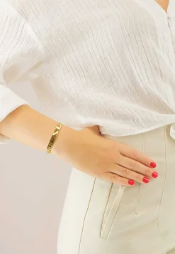 ID-Bracelet Panzer Gelbgold 750, 5.8mm, 21cm