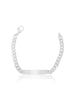 ID-Bracelet Panzer Silber 925, 6mm, 19cm