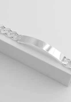 ID-Bracelet Panzer Silber 925, 7mm, 21cm