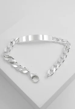 ID-Bracelet Panzer Silber 925, 7mm, 19cm