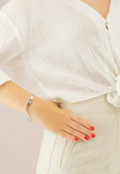 ID-Bracelet Panzer Silber 925, 6mm, 21cm