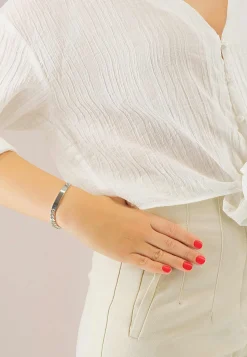 ID-Bracelet Panzer Silber 925, 7mm, 19cm