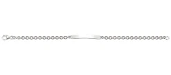 ID-Bracelet Rundanker Silber 925, 3.9mm, 19cm