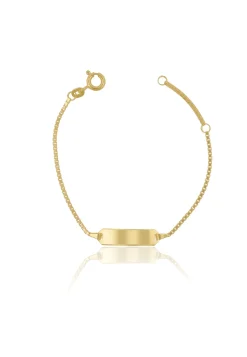ID-Bracelet Venezianer Gelbgold 585, 1.1mm, 14cm
