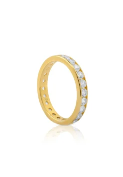 Memoire Ring Gelbgold 750 Zirkonia