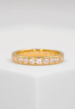 Memoire Ring Gelbgold 750 Zirkonia
