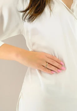 Memoire Ring Gelbgold 750 Zirkonia