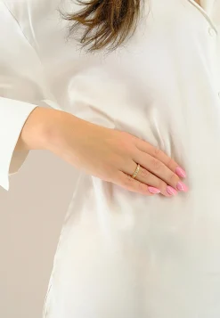 Memoire Ring Gelbgold 750 Zirkonia