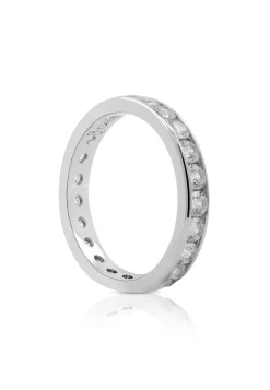 Memoire Ring Weissgold 750 Zirkonia