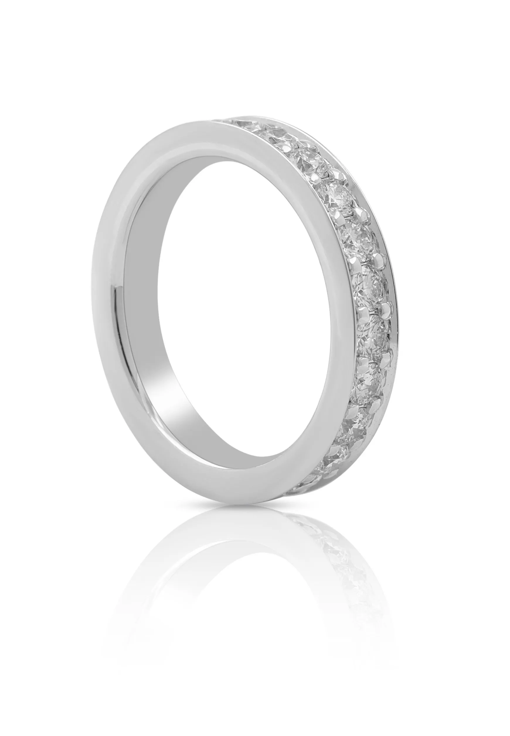 Mémoire Ring Diamant 1.50ct. Weissgold 750