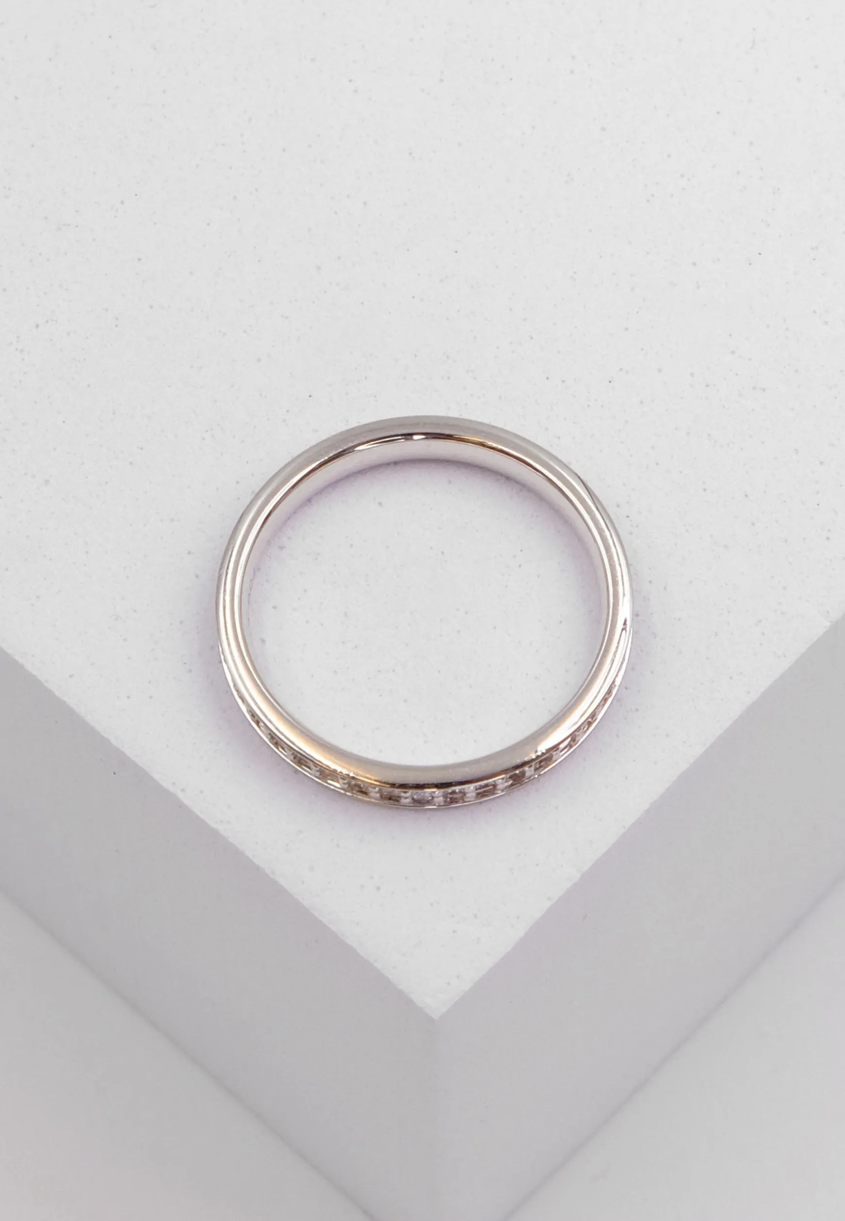 Mémoire Ring Diamant 0.50ct. Weissgold 750