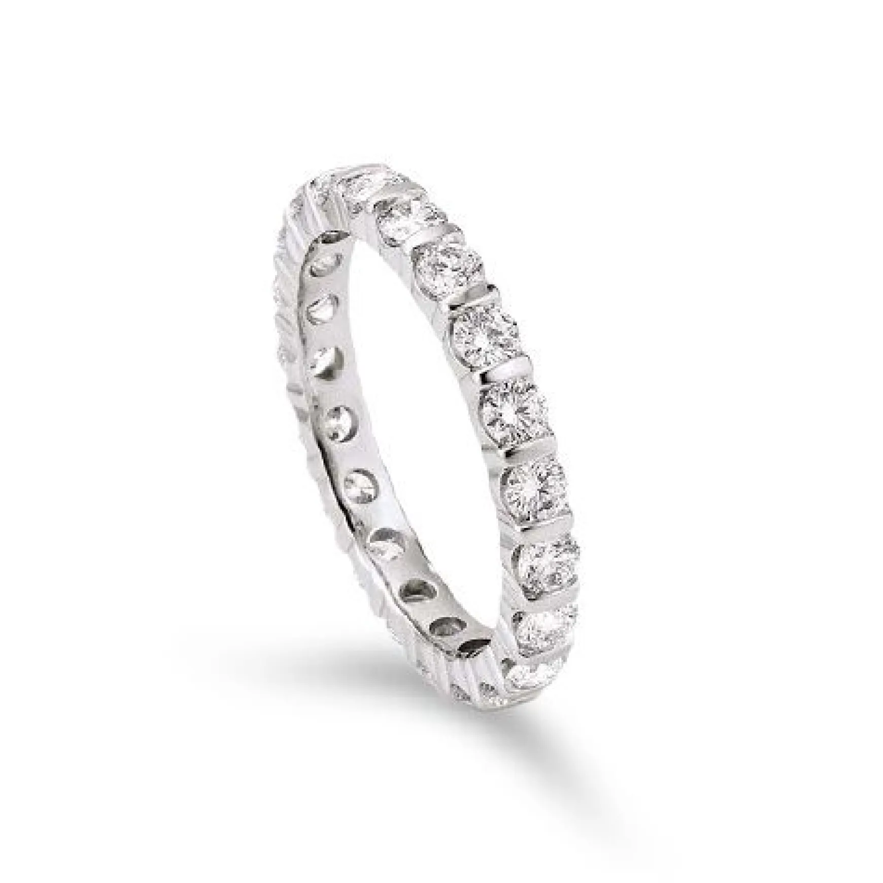 Mémoire-Ring Diamant 1.50ct. Weissgold 750