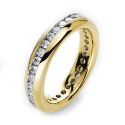Mémoire-Ring 750/18K Gelbgold Diamant 1.05ct.