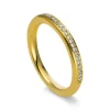 Mémoire-Ring 750/18K Gelbgold Diamant 0.16ct.