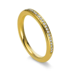 Mémoire-Ring 750/18K Gelbgold Diamant 0.16ct.