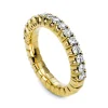 Mémoire-Ring 750/18K Gelbgold Diamant 1.12ct.