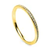 Mémoire-Ring 750/18K Gelbgold Diamant 0.17ct.