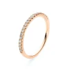 Mémoire-Ring 585/14K Roségold Diamant 0.23ct.