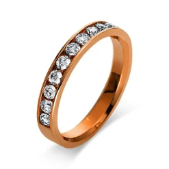 Mémoire-Ring 585/14K Roségold Diamant 0.5ct.