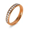 Mémoire-Ring 585/14K Roségold Diamant 0.33ct.