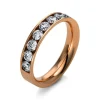 Mémoire-Ring 585/14K Roségold Diamant 1ct.
