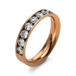 Mémoire-Ring 585/14K Roségold Diamant 1ct.