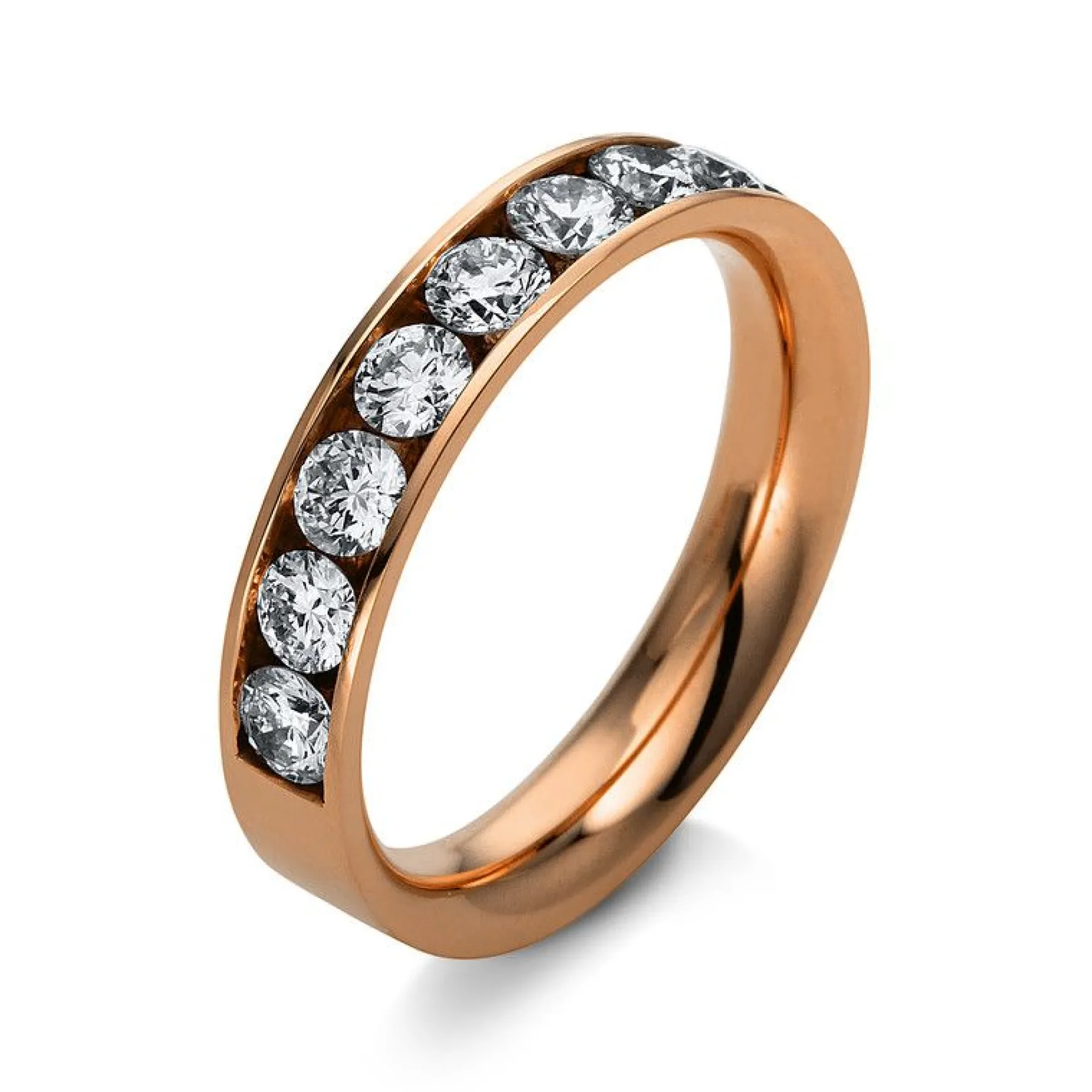 Mémoire-Ring 585/14K Roségold Diamant 1ct.