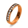 Mémoire-Ring 585/14K Roségold Diamant 0.5ct.