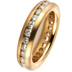 Mémoire-Ring 750/18K Rotgold Diamant 1.55ct.